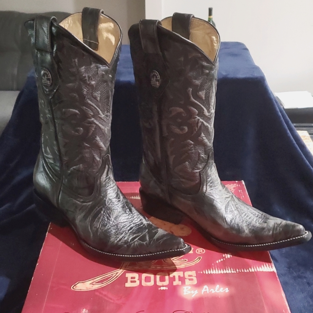 Black African Brush Boots